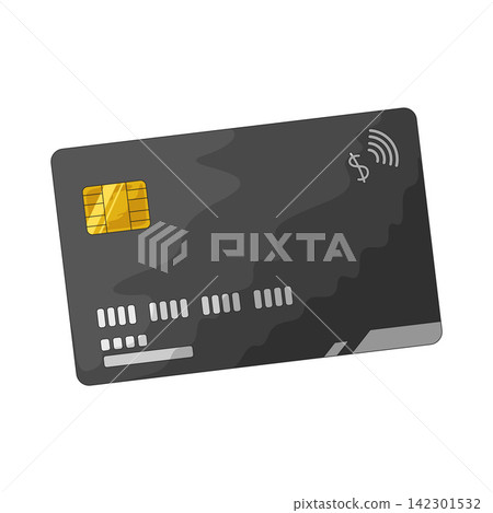 Illustration of Debit Card Illustration of Debit Card 142301532