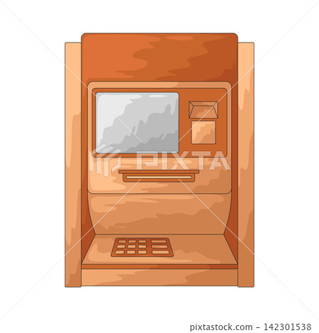 Illustration of ATM Illustration of ATM 142301538