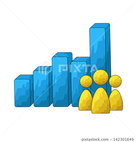 Illustration of Bar Chart Illustration of Bar Chart 142301649