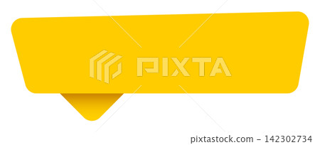 blank sign. blank yellow sticker isolated on transparent background blank sign. blank yellow sticker isolated on transparent background 142302734