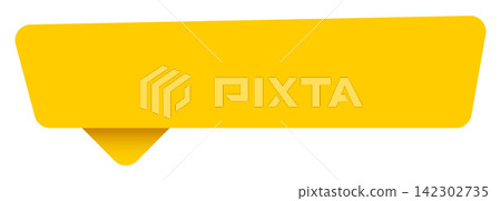 blank sign. blank yellow sticker isolated on transparent background blank sign. blank yellow sticker isolated on transparent background 142302735