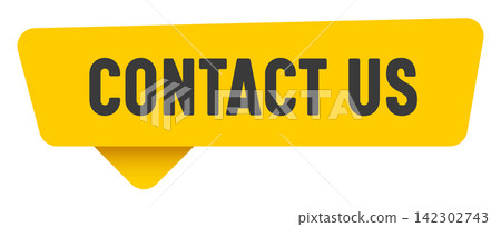 contact us sign. contact us yellow sticker isolated on transparent background contact us sign. contact us yellow sticker isolated on transparent background 142302743