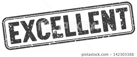 excellent black grunge stamp with no background. excellent stamp 142303388