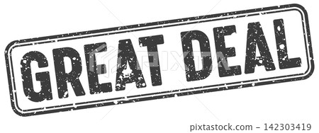 great deal black grunge stamp with no background. great deal stamp great deal black grunge stamp with no background. great deal stamp 142303419