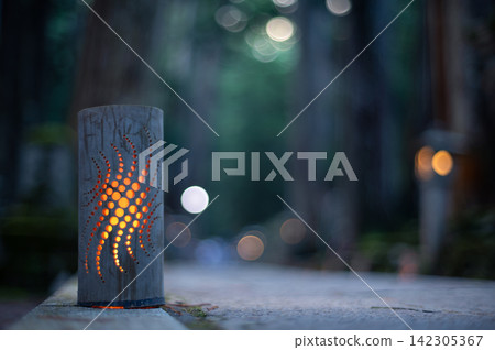 Candle Festival Bamboo Lanterns Candle Festival Bamboo Lanterns 142305367