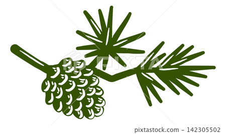 Pine Cone Tree Branch Woods Outdoor Nature Icon Pine Cone Tree Branch Woods Outdoor Nature Icon 142305502