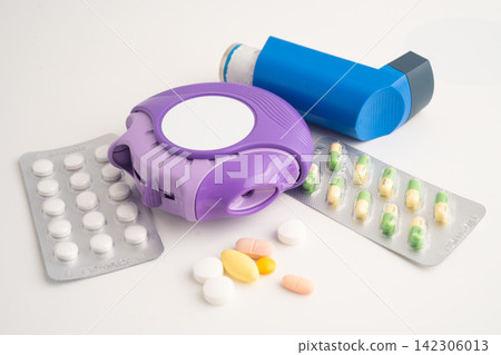 Asthma and chronic obstructive pulmonary disease COPD, metered dose inhaler MDI. 142306013