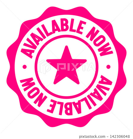 available now seal badge. available now label sticker. Vector sign available now seal badge. available now label sticker. Vector sign 142306048