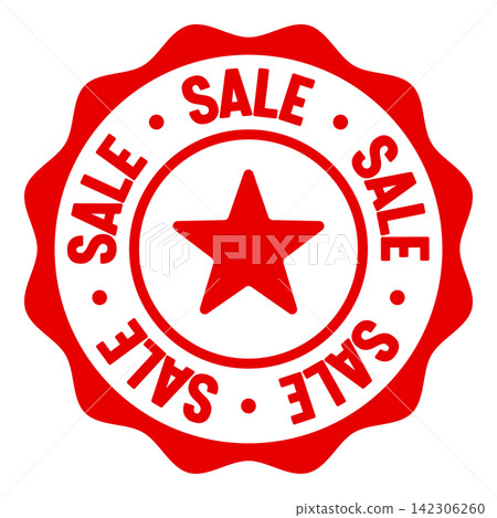 sale seal badge. sale label sticker. Vector sign sale seal badge. sale label sticker. Vector sign 142306260