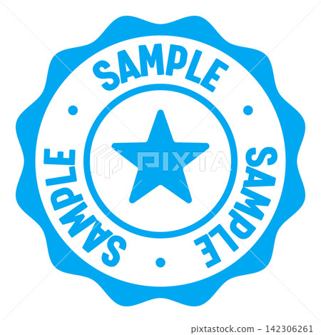 sample seal badge. sample label sticker. Vector sign sample seal badge. sample label sticker. Vector sign 142306261