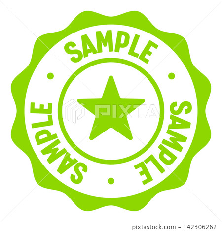 sample seal badge. sample label sticker. Vector sign sample seal badge. sample label sticker. Vector sign 142306262