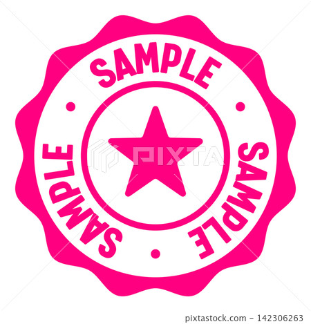 sample seal badge. sample label sticker. Vector sign sample seal badge. sample label sticker. Vector sign 142306263
