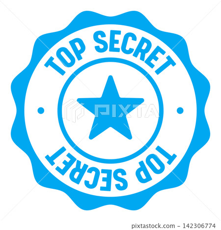 top secret seal badge. top secret label sticker. Vector sign top secret seal badge. top secret label sticker. Vector sign 142306774