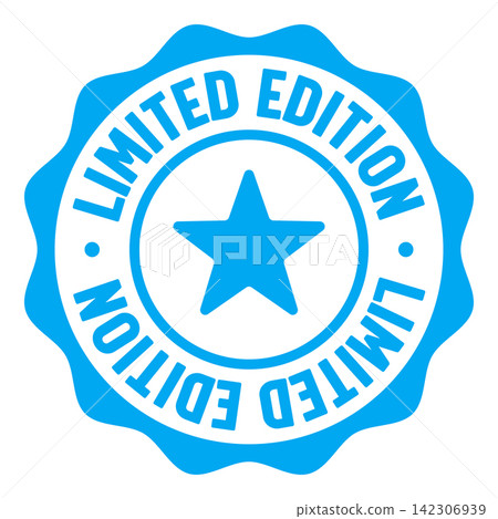 limited edition seal badge. limited edition label sticker. Vector sign limited edition seal badge. limited edition label sticker. Vector sign 142306939