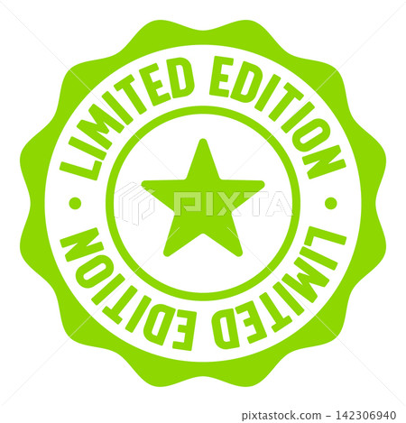 limited edition seal badge. limited edition label sticker. Vector sign limited edition seal badge. limited edition label sticker. Vector sign 142306940