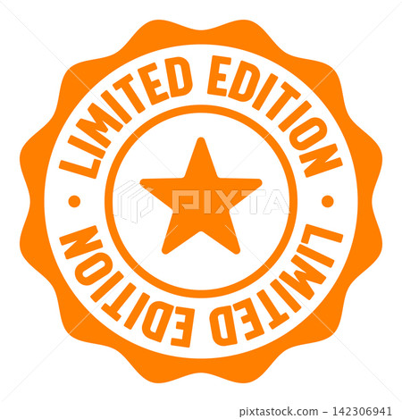 limited edition seal badge. limited edition label sticker. Vector sign limited edition seal badge. limited edition label sticker. Vector sign 142306941