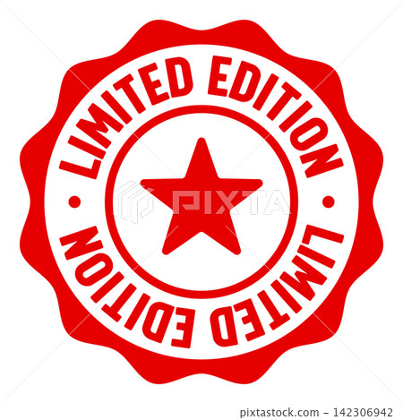 limited edition seal badge. limited edition label sticker. Vector sign limited edition seal badge. limited edition label sticker. Vector sign 142306942