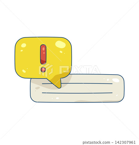Illustration of comment alert Illustration of comment alert 142307961