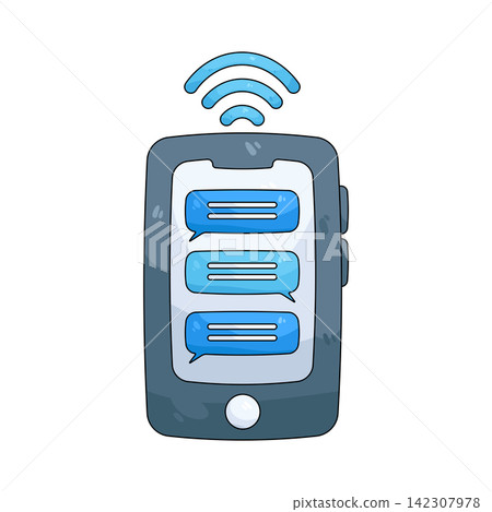 Illustration of online chat Illustration of online chat 142307978