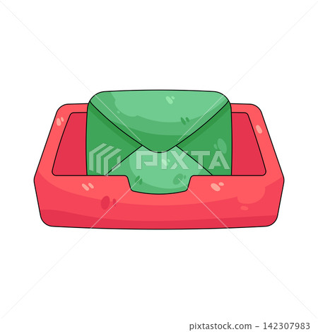 Illustration of email inbox Illustration of email inbox 142307983