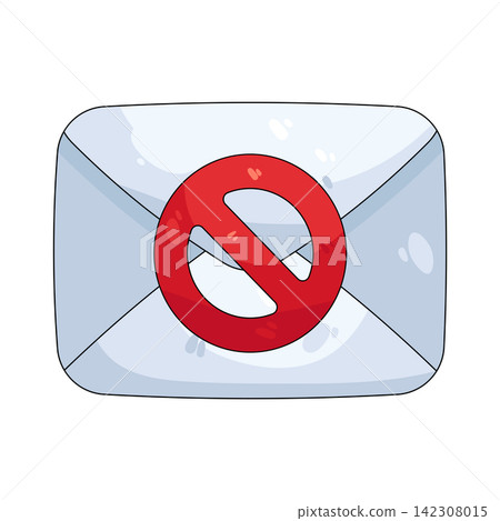 Illustration of email block Illustration of email block 142308015