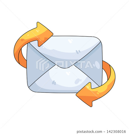 Illustration of email refresh Illustration of email refresh 142308016