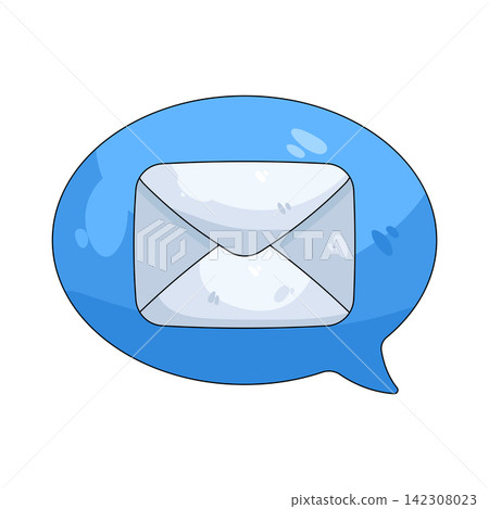 Illustration of email chat Illustration of email chat 142308023
