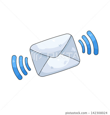 Illustration of email ringing Illustration of email ringing 142308024