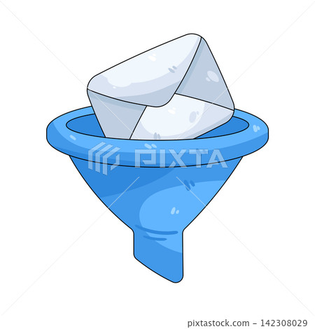 Illustration of email filter Illustration of email filter 142308029