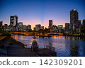 A view of the buildings around Nakanoshima from Hachikenya Beach 142309201