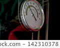 Analog hygrometer installed in a dehumidifying cabinet 142310378