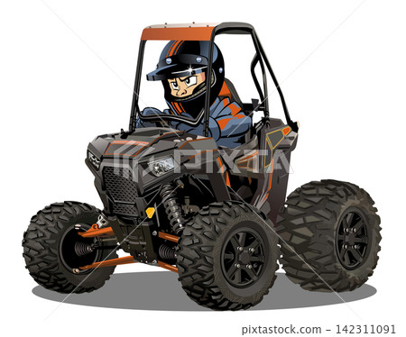 Vector Cartoon Buggy Vector Cartoon Buggy 142311091
