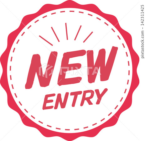 Red new label icon Red new label icon 142311425