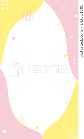 Colorful geometric and wave-patterned cute pop background frames Colorful geometric and wave-patterned cute pop background frames 142311609