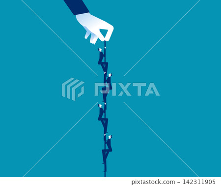 A symbol of control or support from above A symbol of control or support from above 142311905