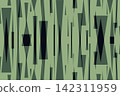 Abstract digital military background with green camouflage geometric patterns and dynamic textures. 142311959