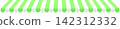 Illustration of a light green and white shop awning (header) 142312332