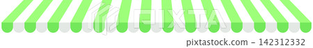Illustration of a light green and white shop awning (header) Illustration of a light green and white shop awning (header) 142312332