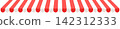 Red and white shop awning illustration (header) 142312333