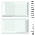 Illustration of a wall switch: on/off 142312463