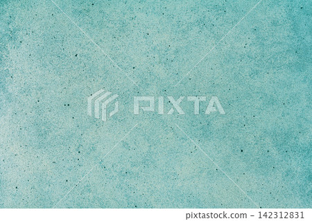 Plaster wall, turquoise stucco concrete texture background with speckled pattern, grainy surface Plaster wall, turquoise stucco concrete texture background with speckled pattern, grainy surface 142312831