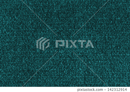 Close up, macro turquoise fabric surface texture background with velvet, microfiber textile surface Close up, macro turquoise fabric surface texture background with velvet, microfiber textile surface 142312914