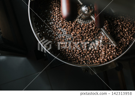 Professional coffee bean roasting 142313958
