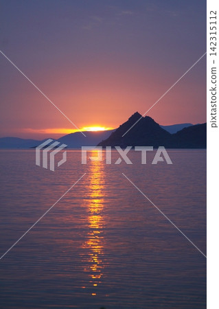 Seaside town of Turgutreis and spectacular sunsets Seaside town of Turgutreis and spectacular sunsets 142315112