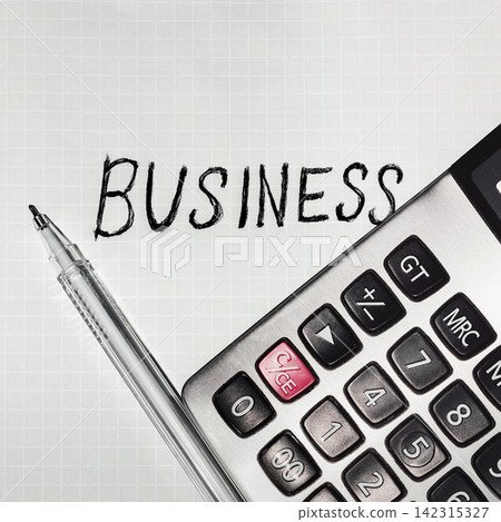 Business tools on grid paper Business tools on grid paper 142315327