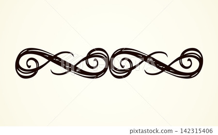 Vignette. Vector drawing Vignette. Vector drawing 142315406