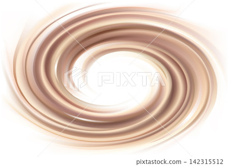 Vector background of swirling chocolate texture 142315512