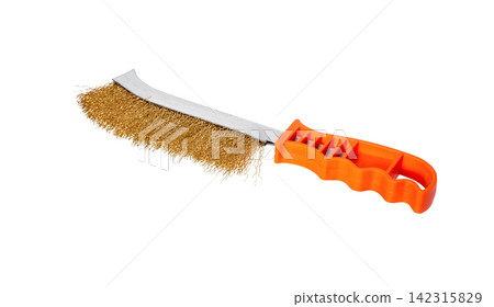 Wire brush for industrial on white. Wire brush for industrial on white. 142315829