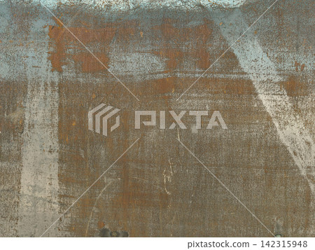 Weathered Rusty Metal Surface with Scratched Texture and Orange Oxidation Weathered Rusty Metal Surface with Scratched Texture and Orange Oxidation 142315948