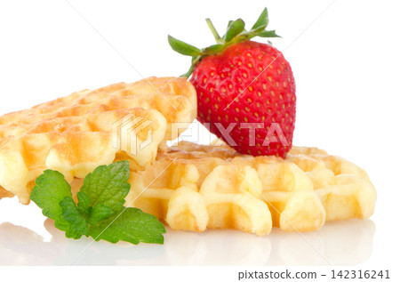Waffles and strawberry Waffles and strawberry 142316241
